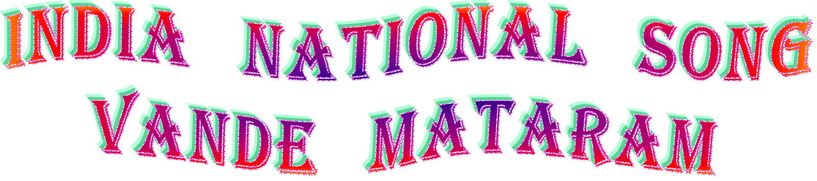 India National Song Vande Mataram